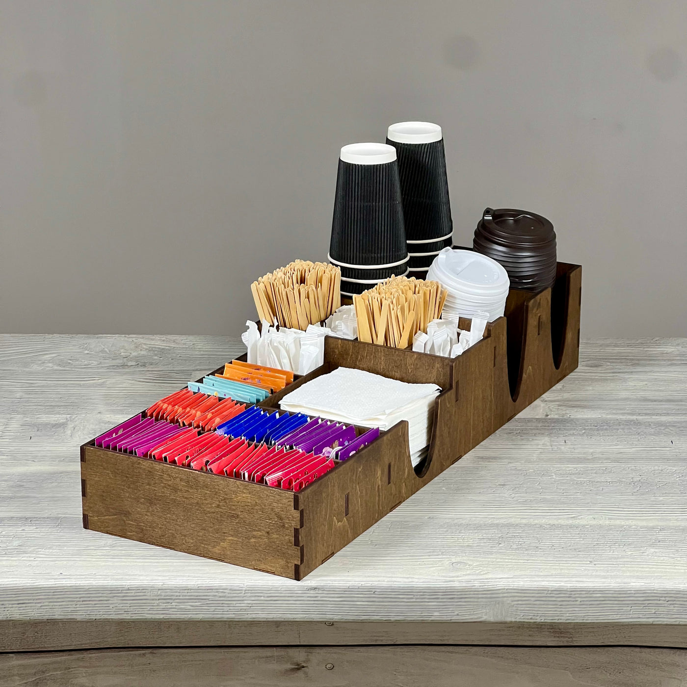 Coffee counter organizer 572×212×110 mm