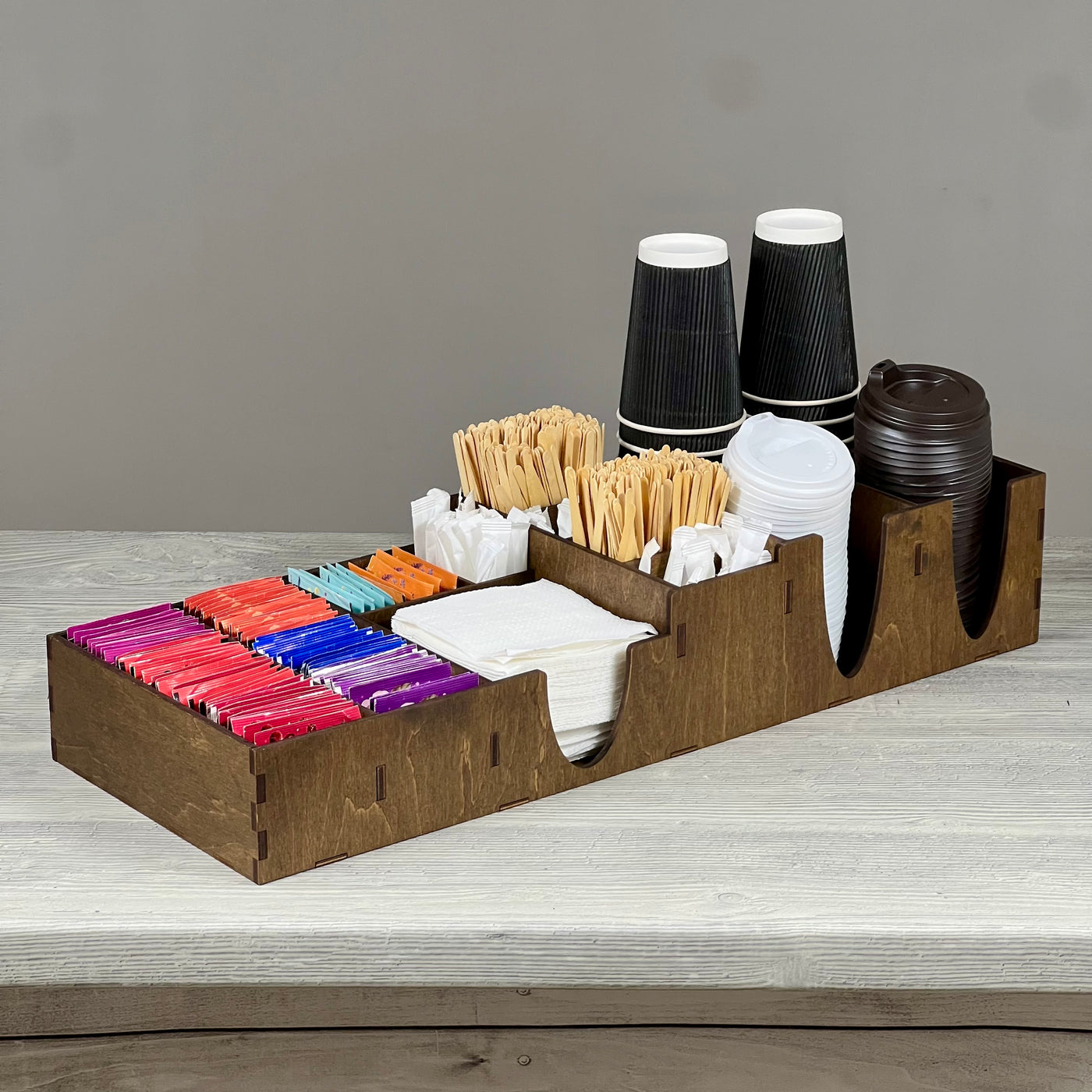 Coffee counter organizer 572×212×110 mm