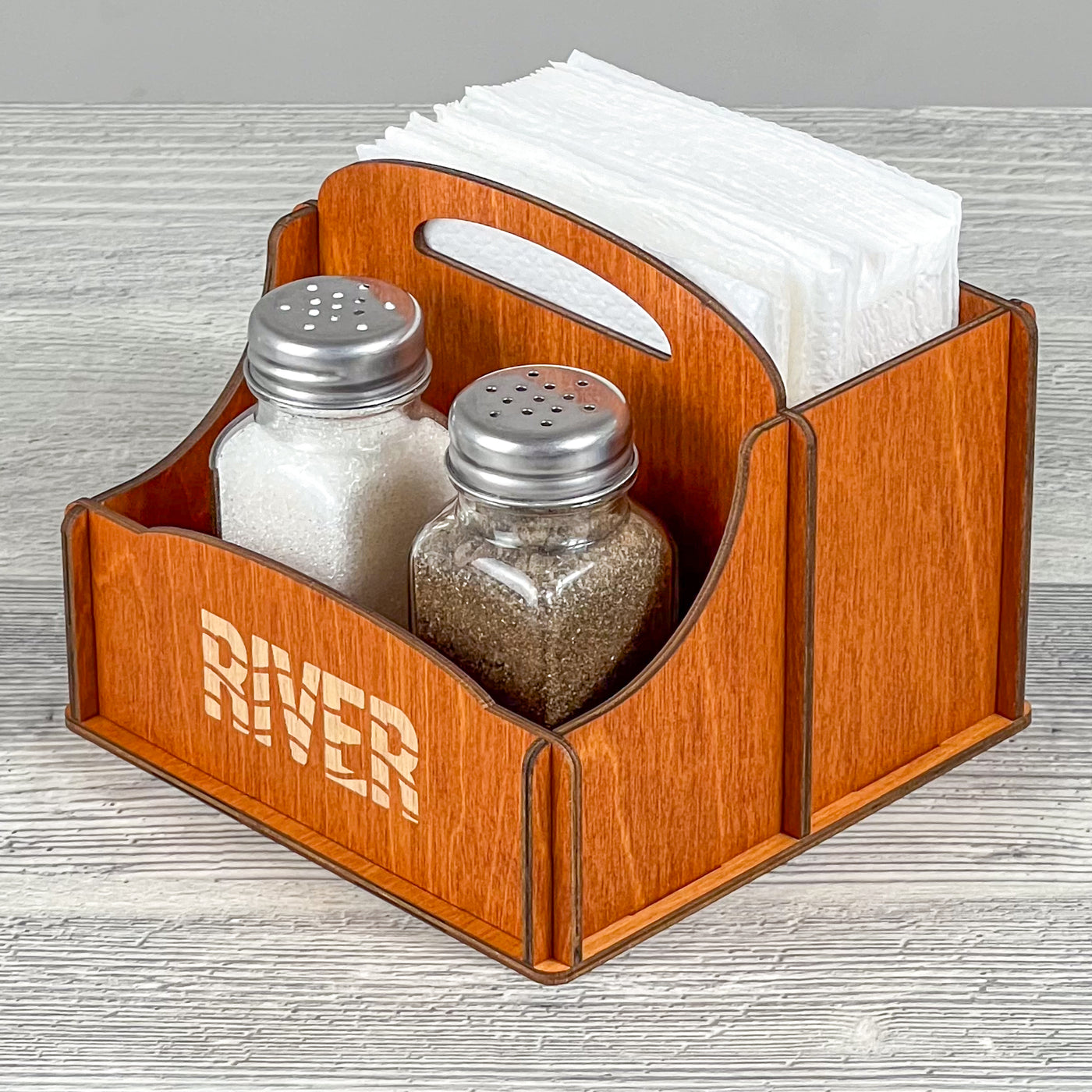 Napkin & spice caddy 141×139×93 mm