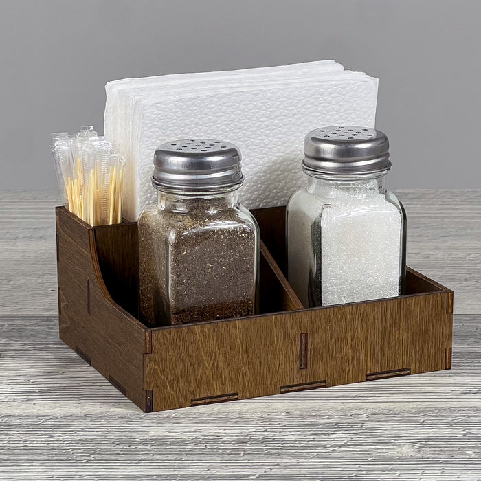Napkin, spice & toothpick caddy 133×104×58 mm