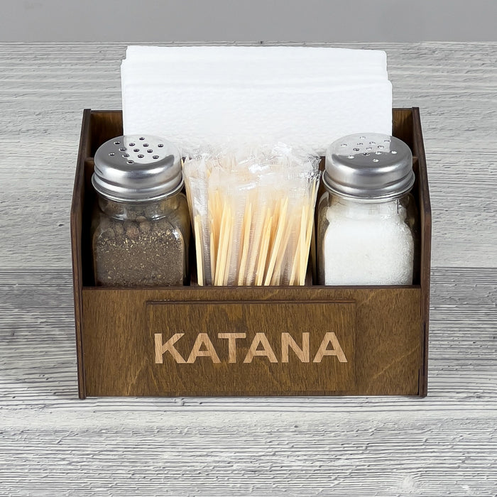 Napkin, spice & toothpick caddy 140×85×100 mm