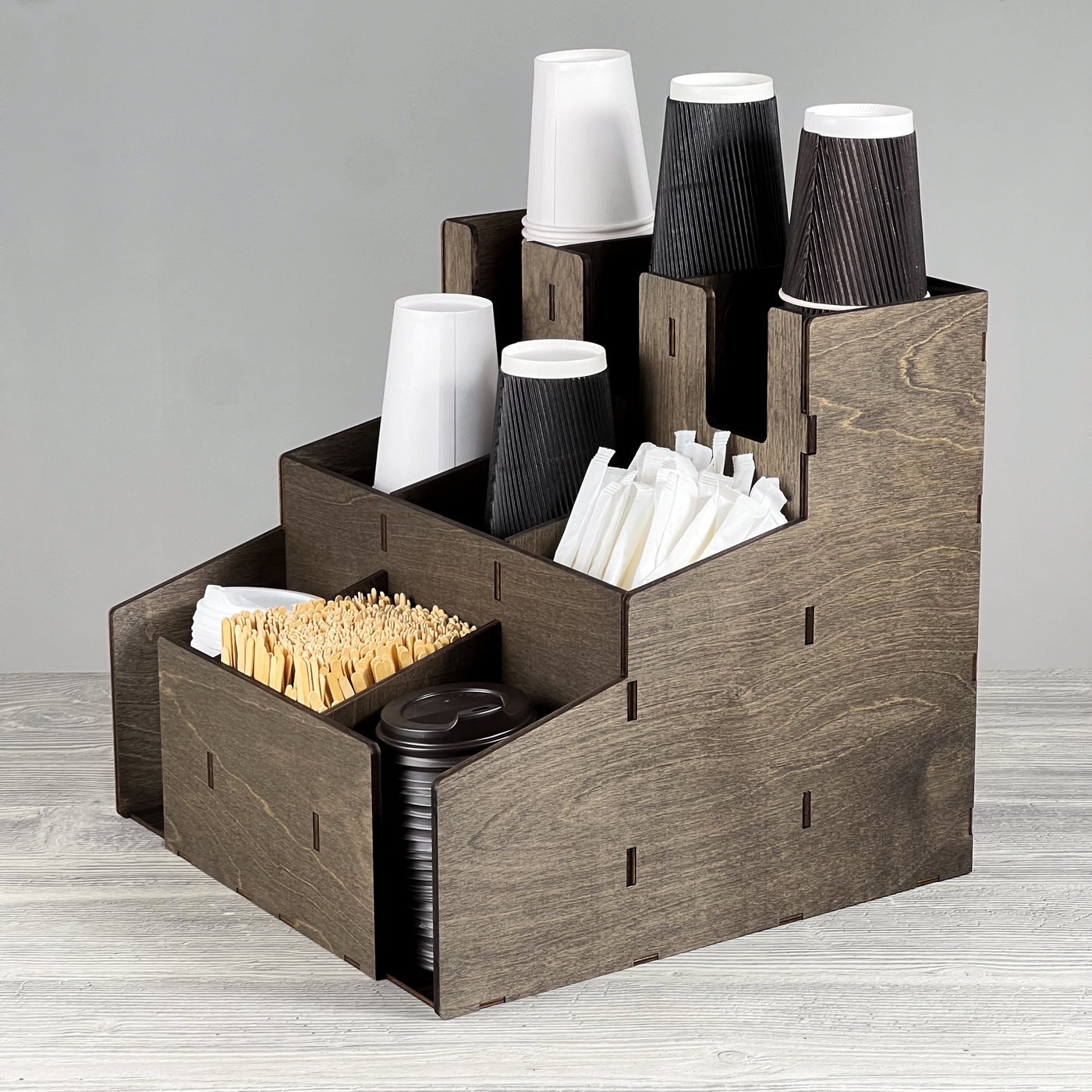 Cup & lid organizer 330×330×310 mm