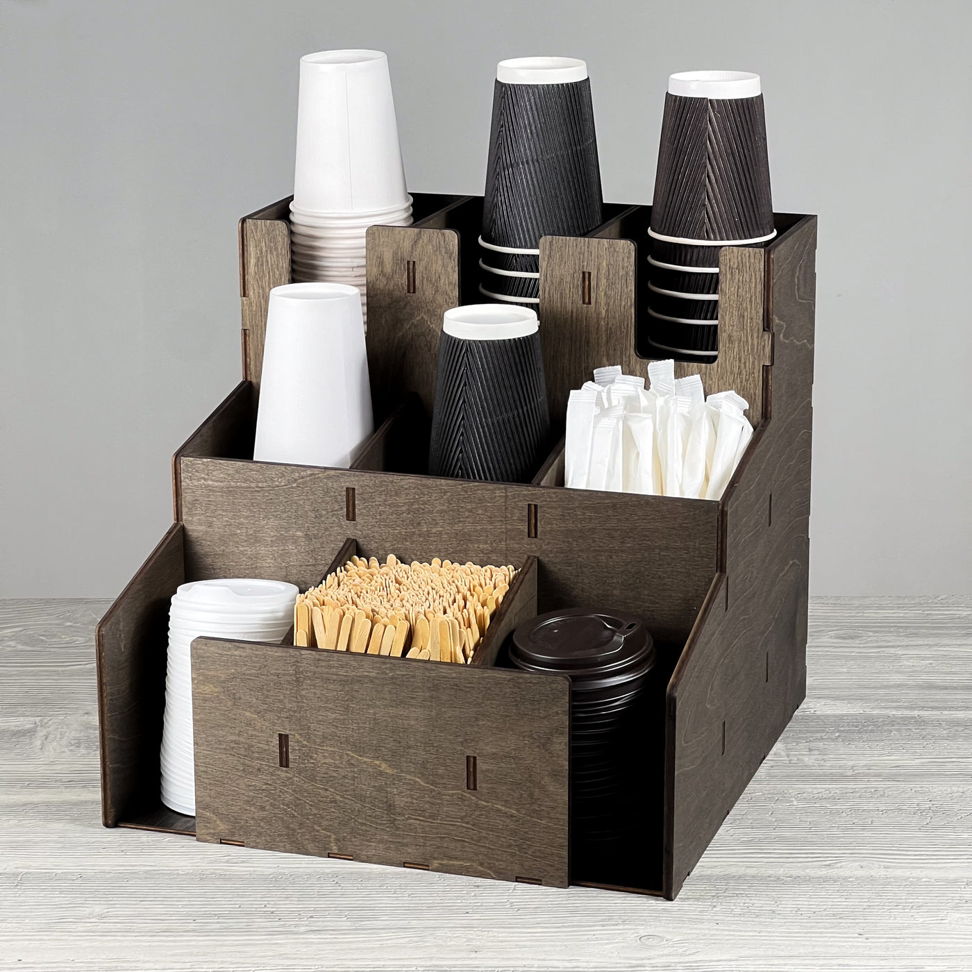 Cup & lid organizer 330×330×310 mm