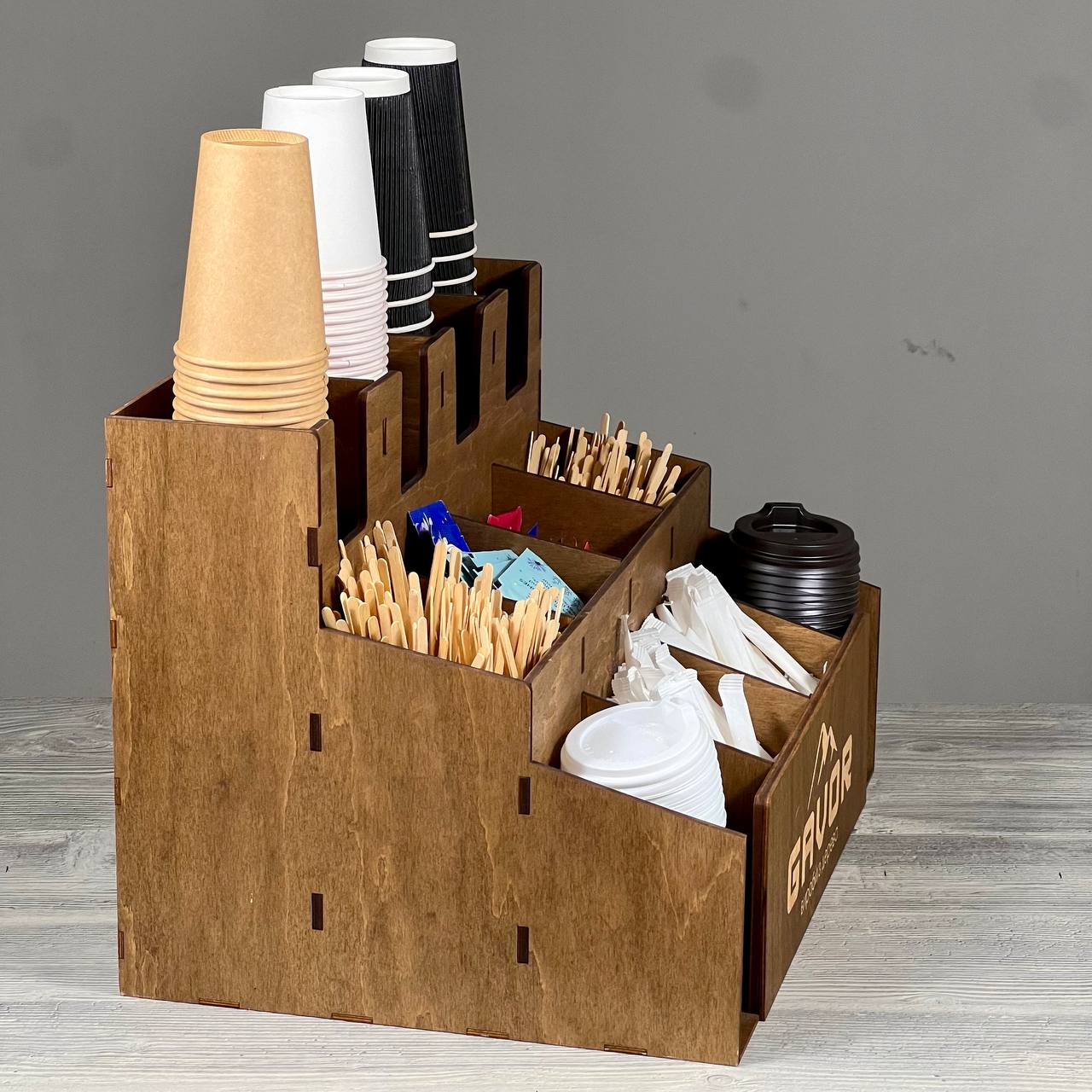 Cup & lid organizer 410×310×330 mm