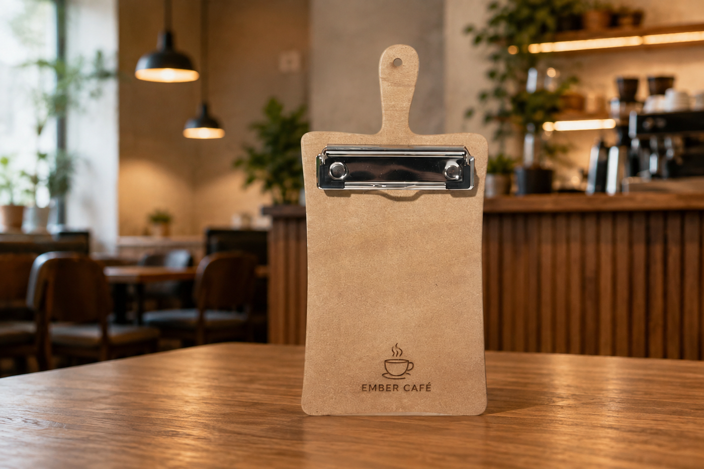 Paddle bill clipboard with handle