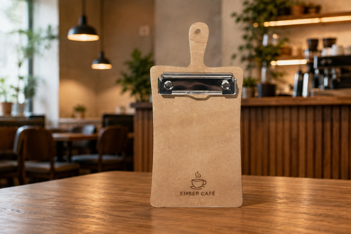 Paddle bill clipboard with handle