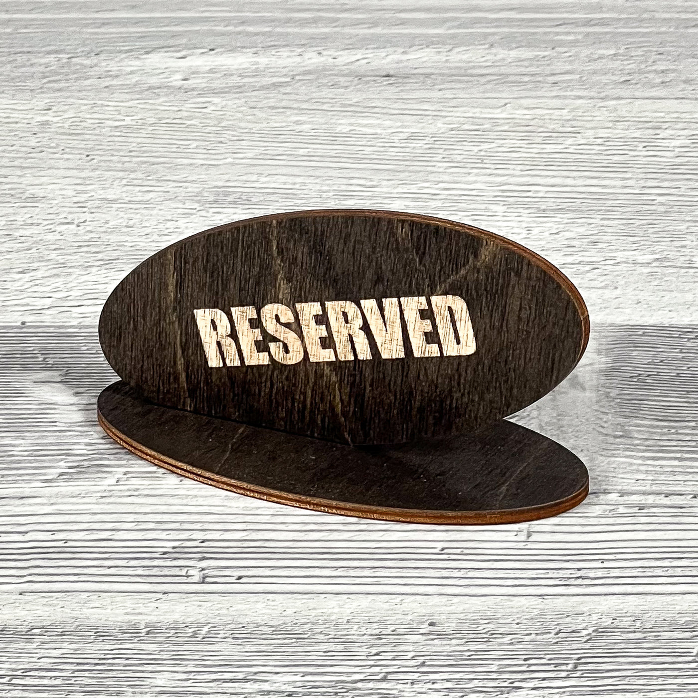 RESERVED table sign 110×50×60 mm