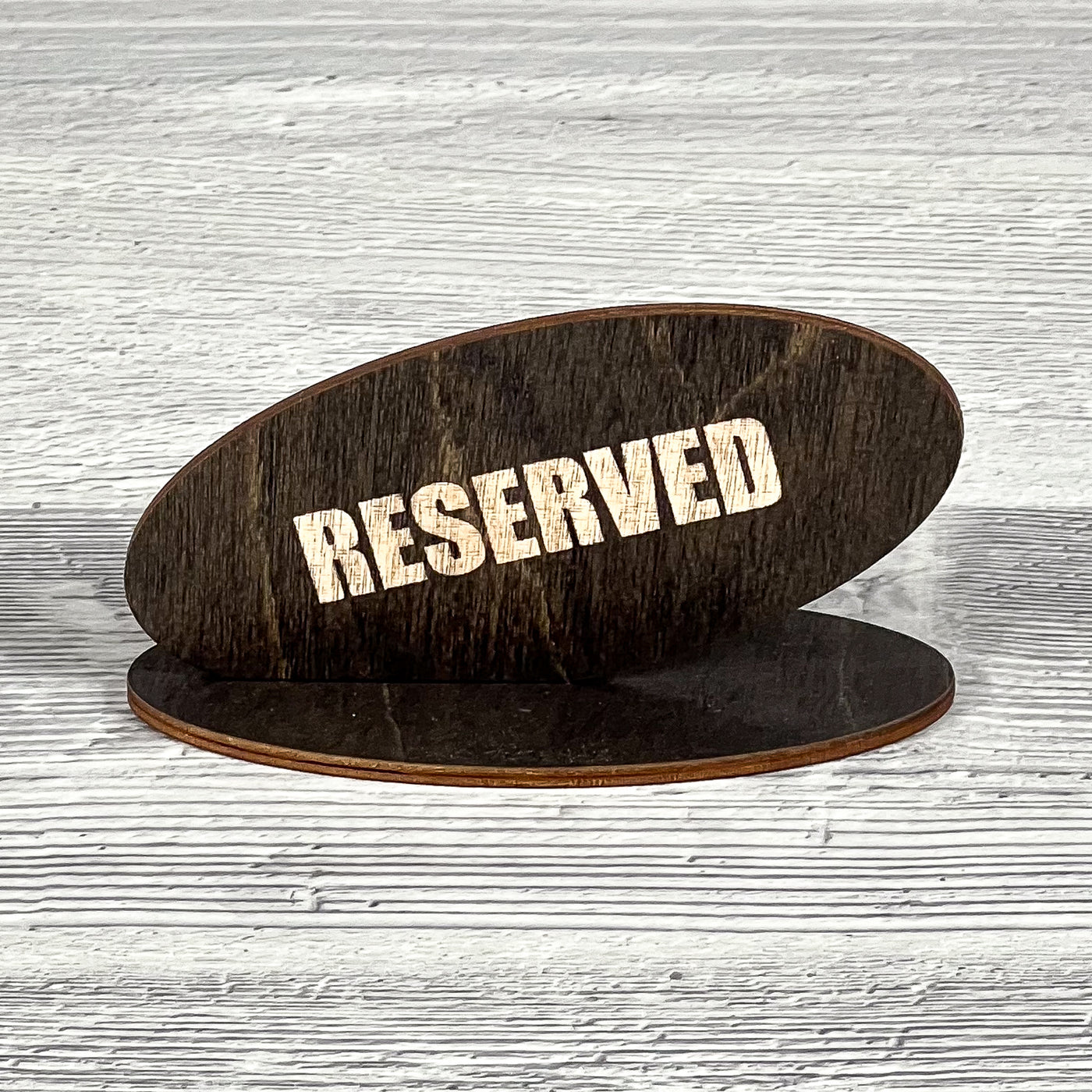 RESERVED table sign 110×50×60 mm