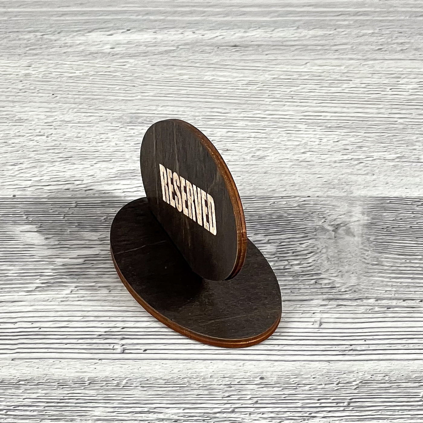 RESERVED table sign 110×50×60 mm