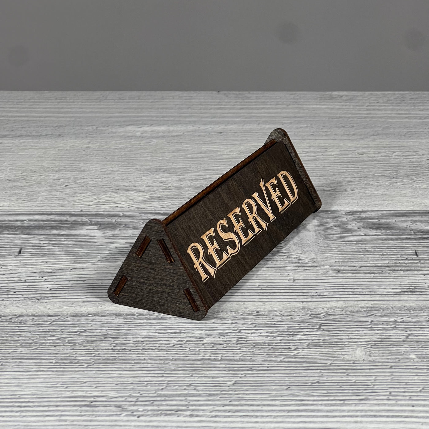 RESERVED table sign 150×50×45 mm