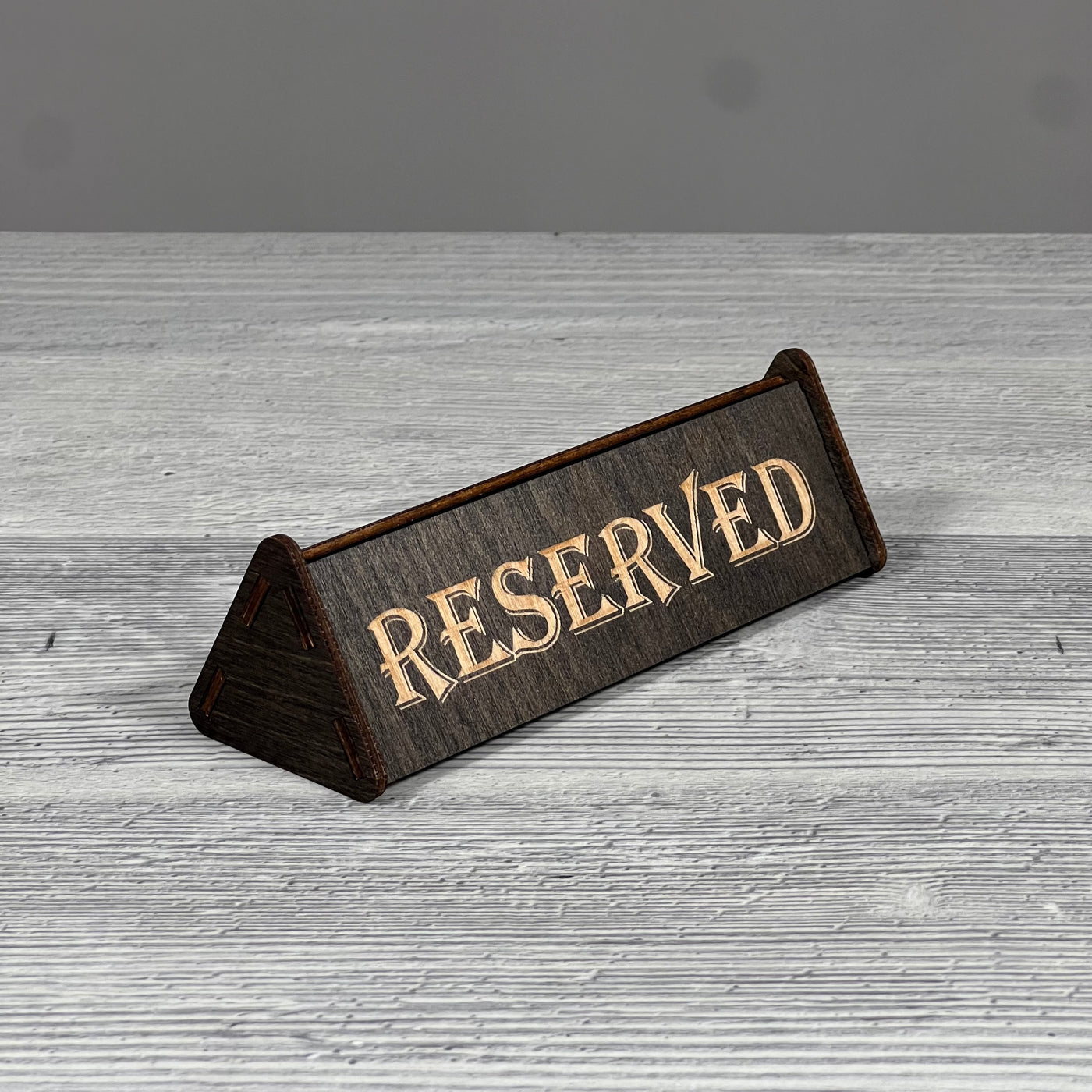RESERVED table sign 150×50×45 mm
