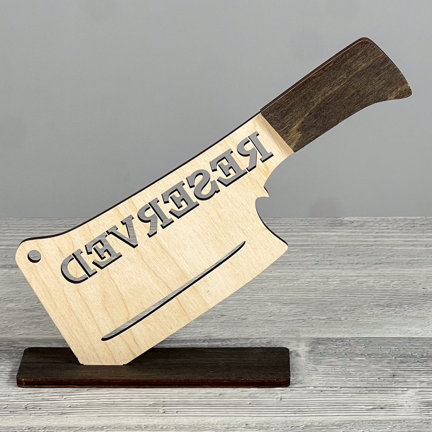 Axe table taken sign 155×50×180 mm