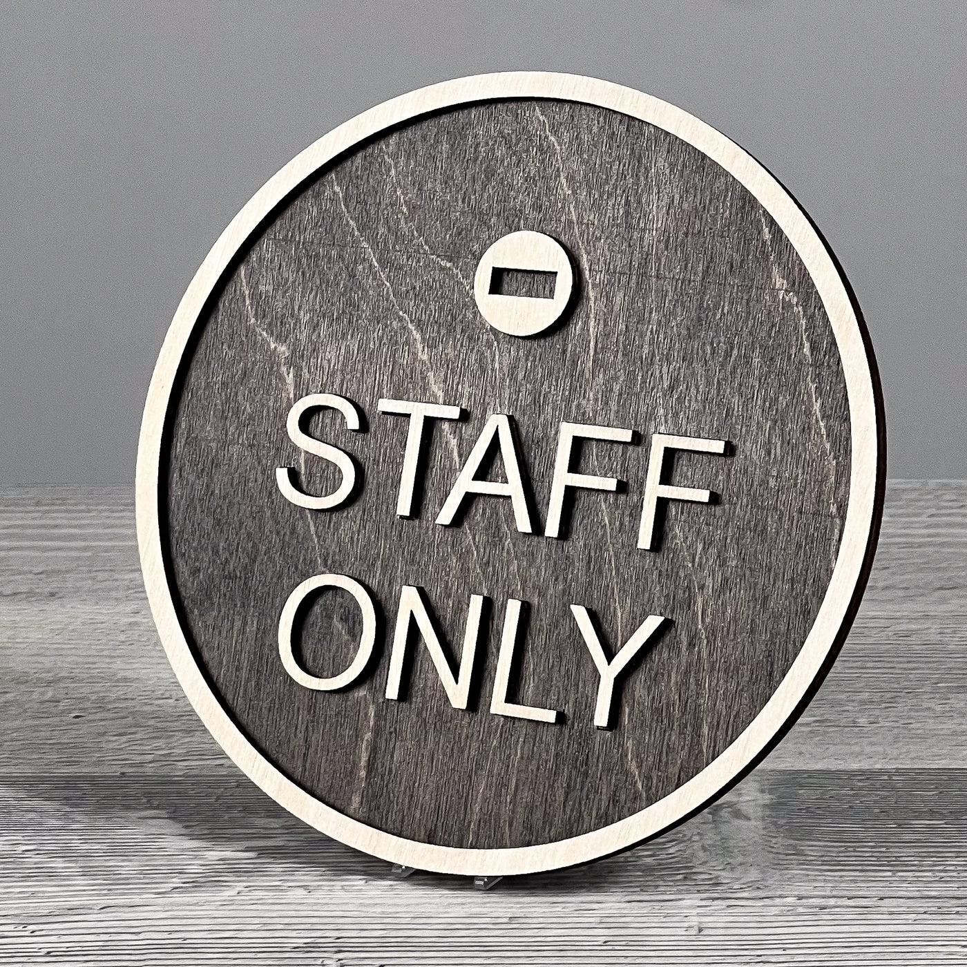 Staff only door sign