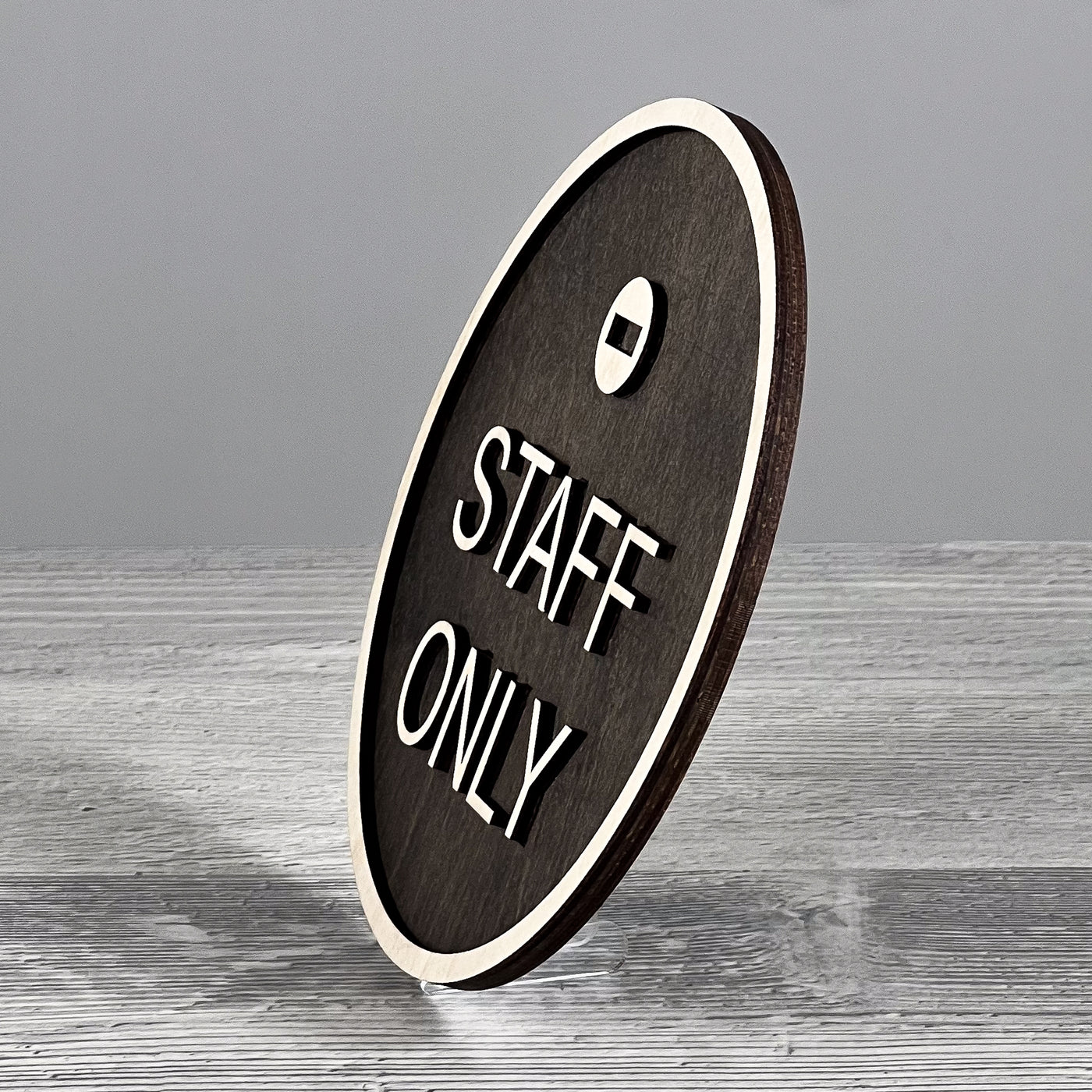 Staff only door sign