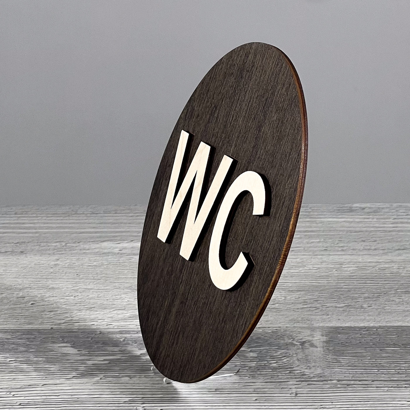 WC door sign 150×150 mm