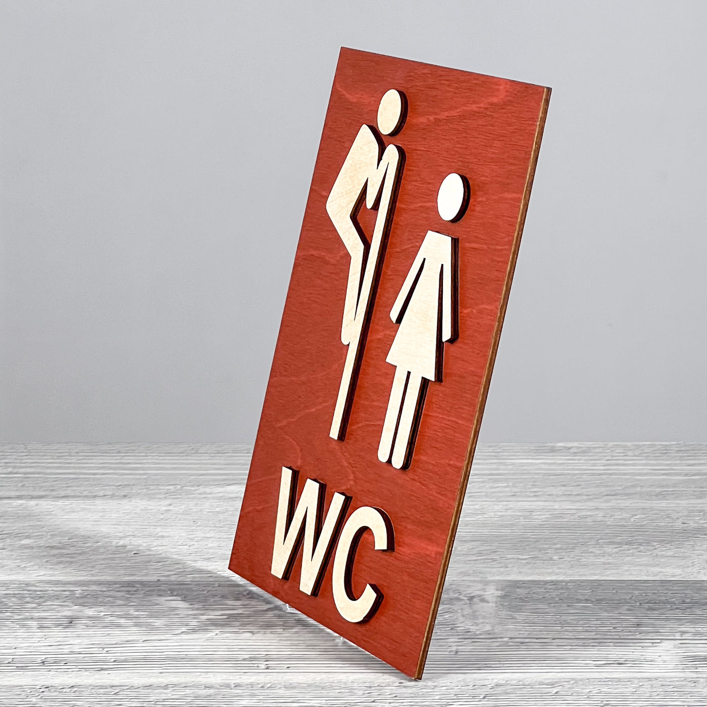 WC door sign 200×150 mm