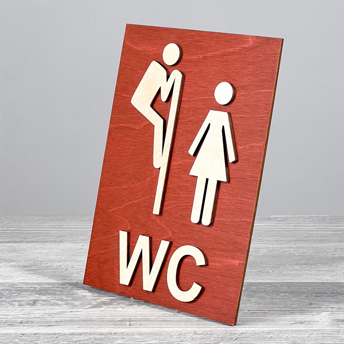 WC door sign 200×150 mm