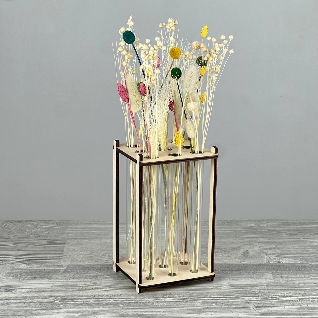 Square vase with tube