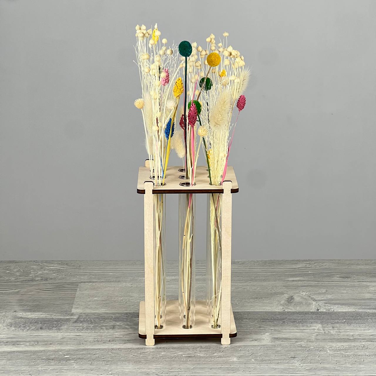 Square vase with tube