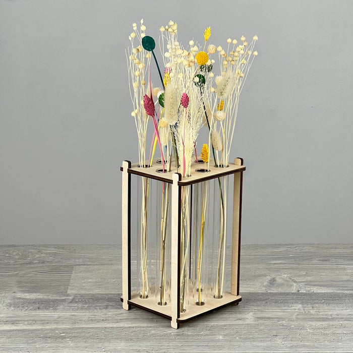 Square vase with tube